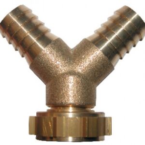 Y-JUNCTION WITH MOBILE WING NUT - THREAD 20X27 - DN 19 FOR WATERING HOSE. Find the best plumbing and construction materials at Nigeria-Materiels.com. We are your trusted partner.