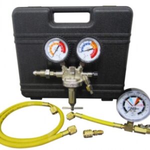 NITROGEN PRESSURE TEST REGULATOR KIT: CASE, 48" YELLOW CHARGING HOSE, LEAK DETECTION ADAPTER, R410A STRAIGHT ADAPTER 1/4 FL-M X 5/16 F SWIVEL. Nigeria-Materiels.com is dedicated to providing premium industrial and plumbing supplies. Your satisfaction is our goal.