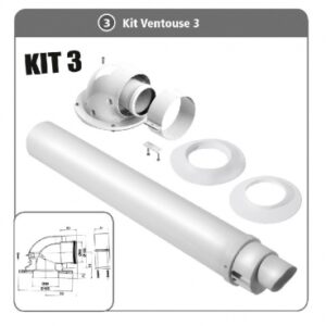 KIT PEGASUS VENTOUSE 3 Ø 60/100 MM. Nigeria-Materiels.com provides top-notch plumbing and electrical supplies. Your projects deserve the best tools.