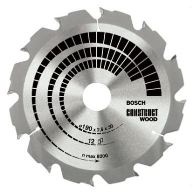 "CONSTRUCT WOOD" CARBIDE SAW BLADE - Ø X BORE 190X30/20, NUMBER OF TEETH 12. Nigeria-Materiels.com is dedicated to providing top-notch electrical and construction supplies. Shop with confidence and ease.