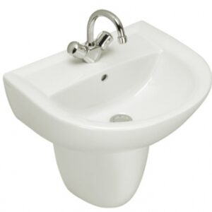 ULYSSE 2 WALL-MOUNTED SINK 55 X 46 CM - WITH OVERFLOW. Nigeria-Materiels.com offers a wide selection of plumbing and electrical products. Quality and affordability guaranteed.