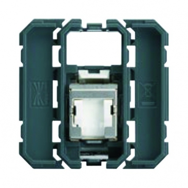 RJ45 SOCKET MECHANISM 1 MODULE CAT. 6 STP WITH LABEL HOLDER 5 (GRADE 3 TV). Nigeria-Materiels.com offers high-quality hardware and industrial tools. Trust us for all your project needs.