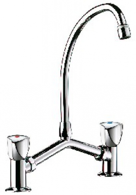 2-HOLE SINK MIXER D2558 - SWIVELLING GOOSENECK SPOUT - 100 TO 240 MM CENTER DISTANCE - CHROME. Get the best industrial and construction materials at Nigeria-Materiels.com. We deliver excellence in every order.