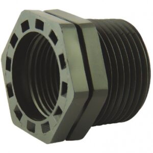 REDUCING COUPLING MALE-FEMALE PRESSURE SERIES - 1"1/4 X 1". Find the best construction and hardware materials at Nigeria-Materiels.com. We are your trusted partner.