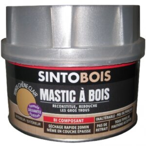 SINTOBOIS FIN WOOD MASTIC LIGHT OAK HARDENER - 500 ML BOX. Nigeria-Materiels.com offers high-quality industrial and electrical materials. Trust us for all your project needs.