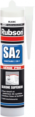 RUBSON SA2 MASTIC - 2 IN 1 SANITARY - WHITE - 280 ML CARTRIDGE. At Nigeria-Materiels.com, we provide reliable and durable construction materials. Explore our wide range of hardware and industrial products.