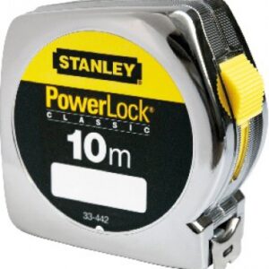 POWERLOCK CLASSIC LOCKING TAPE MEASURE, ABS, CHROME METAL, AUTO RETURN - 10M X 25MM. Nigeria-Materiels.com is your ultimate destination for hardware and construction supplies. We offer top-quality products for plumbing, electrical, and industrial needs.