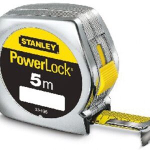 POWERLOCK CLASSIC LOCKING TAPE MEASURE, ABS, CHROME METAL, AUTO RETURN - 5M X 25MM. Discover top-quality hardware and construction supplies at Nigeria-Materiels.com. We are here to support your goals.