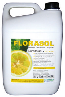 FLORASOL BONBON DEODORANT CLEANER - DETERGENT, BACTERICIDE, FUNGICIDE - 5 L. Find the best construction and hardware materials at Nigeria-Materiels.com. We are your trusted partner.