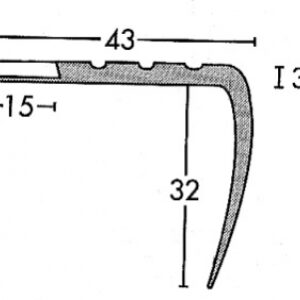 PVC STEP NOSING TO BE GLUED SECTION 43X35.7 MM LG. 170 CM BLACK. Nigeria-Materiels.com offers a wide range of hardware and electrical products. Quality and affordability guaranteed.