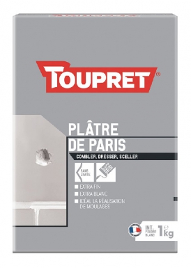 FINE PLASTER OF PARIS FOR FILLING, STRAIGHTENING AND SEALING WITH QUICK SETTING - INTERIOR - ALL NEW OR RENOVATED SURFACES - 1 KG. Find the best construction and hardware materials at Nigeria-Materiels.com. We are your trusted partner.