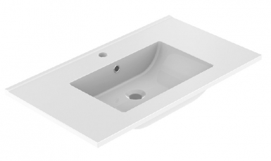 MAX SINGLE BASIN CERAMIC PLAN FOR 80 CM FURNITURE - (L 80.5 CM / H 17 CM / D 46.2 CM) - GLOSSY WHITE. Explore our range of electrical and construction products at Nigeria-Materiels.com. We deliver quality and reliability.