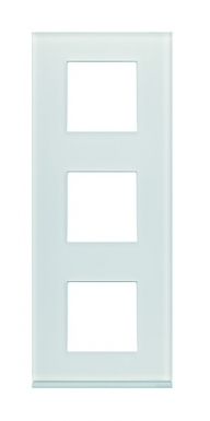 VERTICAL GALLERY PLATE 71 MM CENTRE DISTANCE 3 MOON GLASS POSTS SATIN WHITE GLASS. Explore our collection of construction and hardware products at Nigeria-Materiels.com. We deliver quality and value.