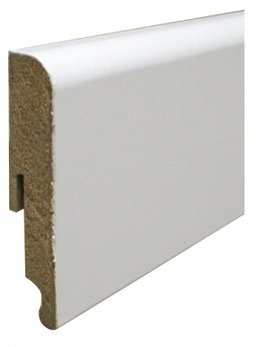 WHITE COATED SKIRTING BOARD 1 ROUNDED ANGLE 10X50 MM LG. 2.20 M. Nigeria-Materiels.com provides premium hardware and industrial supplies. Trust us for all your construction needs.