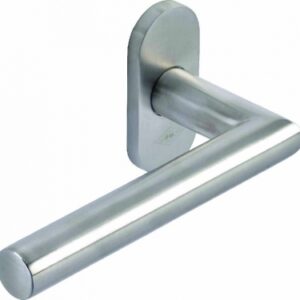 J-ROX DOOR HANDLE MODEL 63 ON 8 MM SQUARE ROSETTE BRUSHED STAINLESS STEEL. Shop for durable plumbing and electrical materials at Nigeria-Materiels.com. We are committed to excellence.