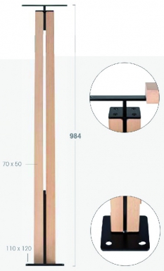 ADDITIONAL POST "NERO" HEIGHT 984 MM. Explore our collection of electrical and construction supplies at Nigeria-Materiels.com. We are your reliable partner.