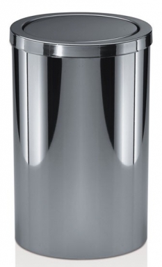 ROUND TRASH BIN - TILT LID - H 32 X Ø 20 CM - MATT STEEL. Nigeria-Materiels.com is your one-stop shop for all your construction and hardware needs. Enjoy a seamless shopping experience.