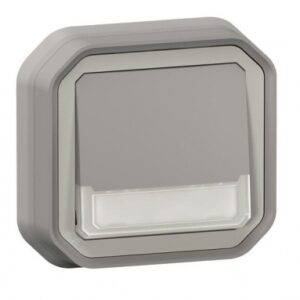 NO-NC ILLUMINATED PUSH BUTTON LABEL HOLDER WITH WATERPROOF INDICATOR LIGHT PLEXO 10A IP55 IK08 DELIVERED COMPLETE RECESSED MOUNTING - GREY. Discover top-quality hardware and construction supplies at Nigeria-Materiels.com. We are here to support your goals.