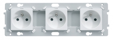 TRIPLE SOCKET 2P+T 16A 250 V - PURE WHITE COLOR. Nigeria-Materiels.com offers a wide selection of hardware and industrial products. Quality and affordability guaranteed.