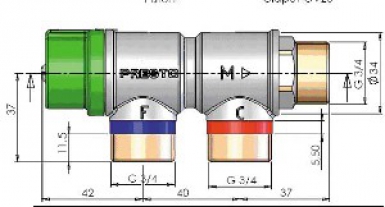 THERMOSTATIC REGULATOR - 3/4" INLETS. Nigeria-Materiels.com provides top-notch plumbing and electrical supplies. Your projects deserve the best tools.