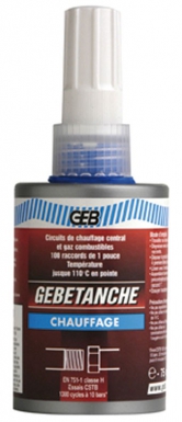 ANAEROBIC PTFE RESIN GEBÉTANCHE-CHAUFAGE FOR CENTRAL HEATING AND COMPRESSED AIR CIRCUITS - 75 ML TUBE. Explore our range of electrical and construction products at Nigeria-Materiels.com. We deliver quality and reliability.