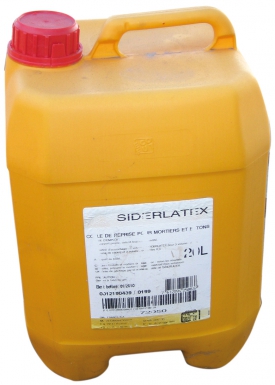 SIDERLATEX RESIN - TO BE MIXED WITH THE MIXING WATER OF MORTARS AND CONCRETES - 20 L. Shop for reliable industrial and construction materials at Nigeria-Materiels.com. We are here to support your success.