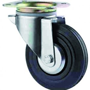 STANDARD SWIVEL CASTER WITH PLATE 105X85 MM Ø 100 MM EPXH 35X128 MM EACH 75 KG. Nigeria-Materiels.com is your one-stop shop for all your construction and hardware needs. Enjoy a seamless shopping experience.