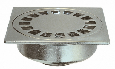 CHROME-PLATED BRASS FLOOR DRAIN - 100X100 - VERTICAL OUTLET Ø 33X42. Nigeria-Materiels.com offers a wide selection of electrical and construction products. Quality and affordability guaranteed.