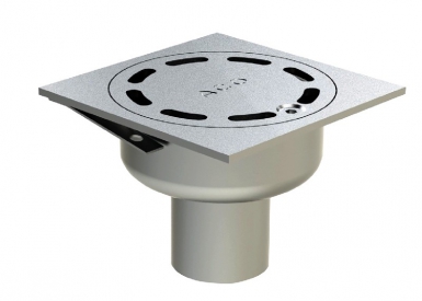 STAINLESS STEEL SIPHON 100 X 100 MM WITH VERTICAL OUTLET Ø 40 - WITH LOCK - SANDBLASTED FINISH. Discover premium construction and electrical products at Nigeria-Materiels.com. We deliver quality and reliability.