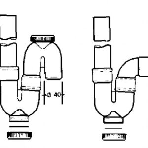 SINGLE WASHING MACHINE SIPHON LIGHT GREY PVC - TO BE GLUED Ø40 - FEMALE HORIZONTAL OUTLET. Explore our extensive catalog of industrial tools and materials at Nigeria-Materiels.com. We deliver quality and reliability.