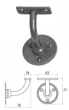 ROSETTE HANDRAIL SUPPORT Ø 60 MM OFFSET 70 MM PATINATED SCHÉRARDISED IRON. Find reliable construction and plumbing products at Nigeria-Materiels.com. We make your projects easier and more efficient.